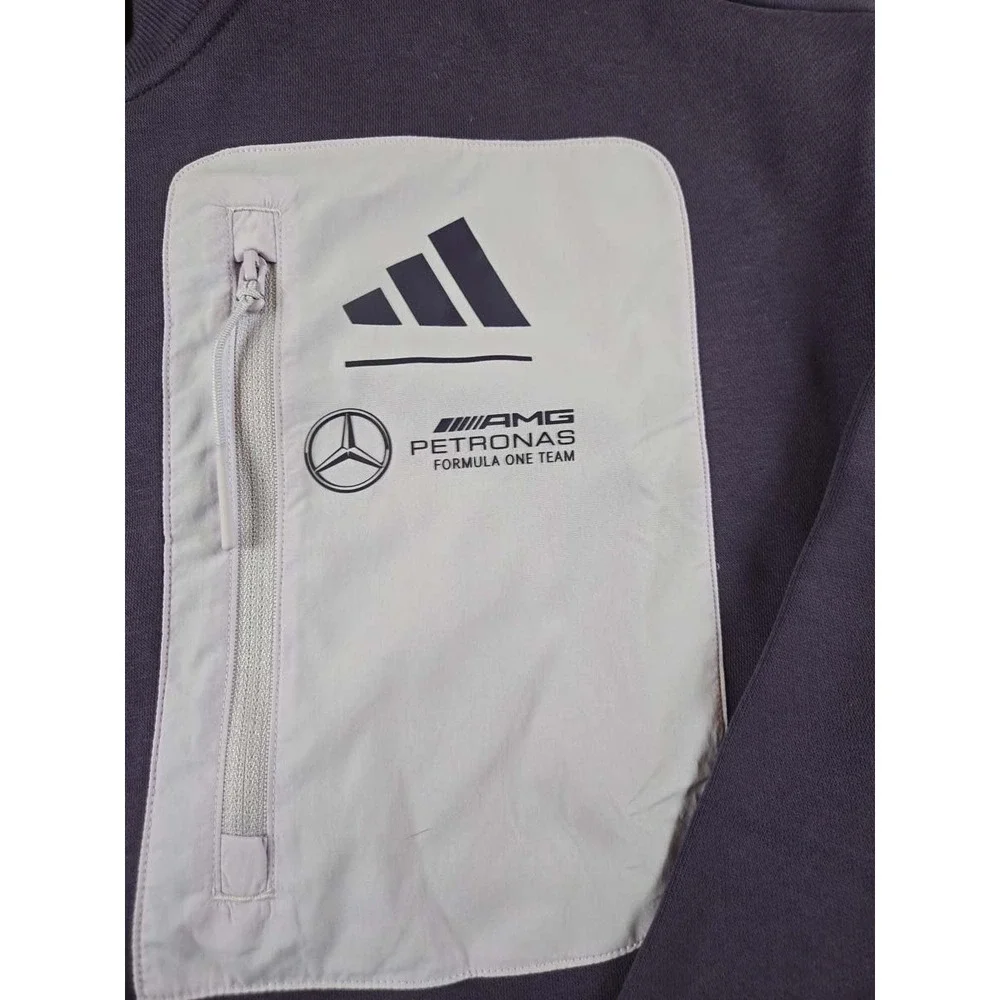 Adidas Mercedes AMG Petronas F1 Team Quarter Zip Fleece Pullover XL JX8815 NWT
